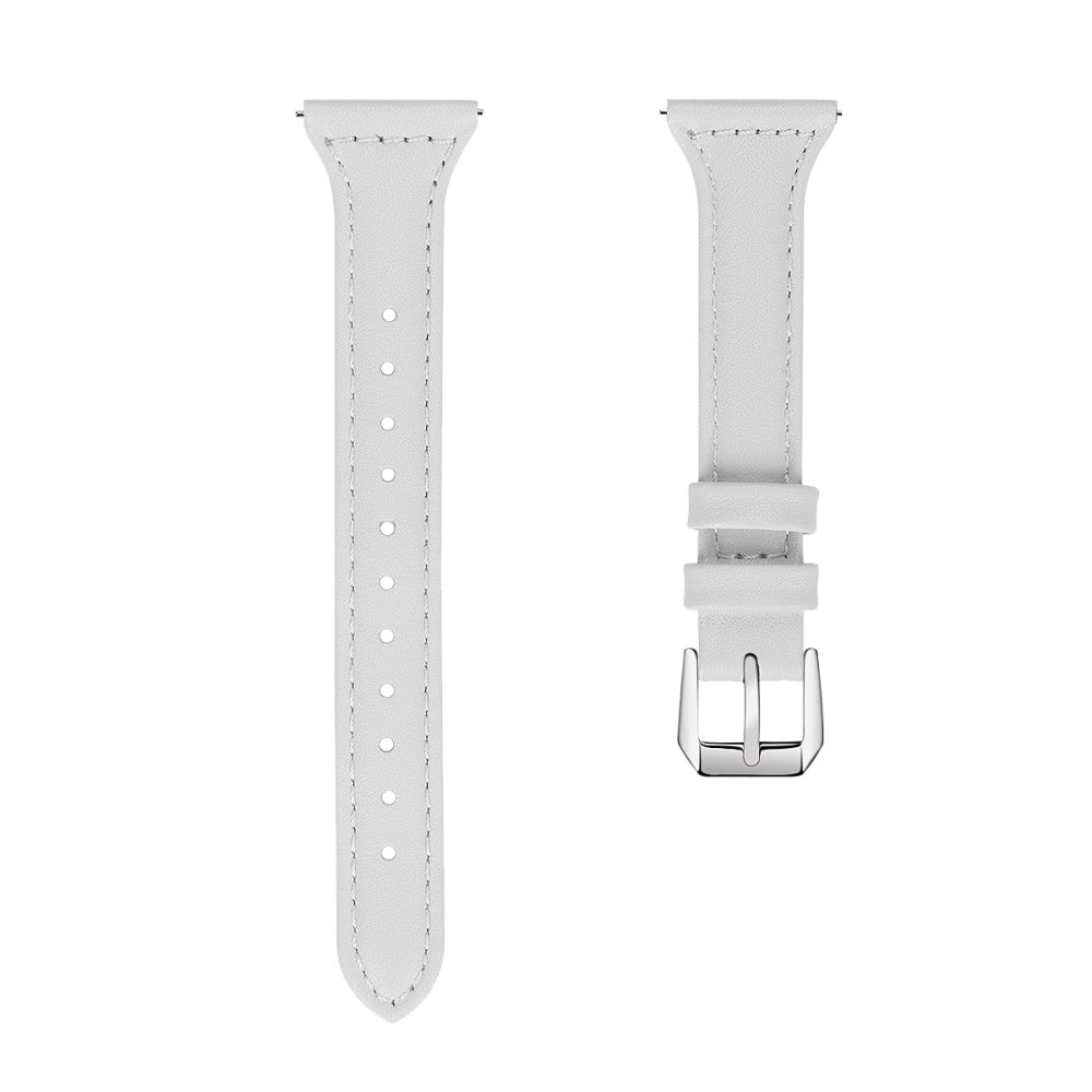 Correa fina de piel Coros Apex 2 blanco