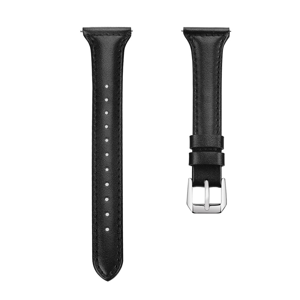 Correa fina de piel Coros Apex 2 negro