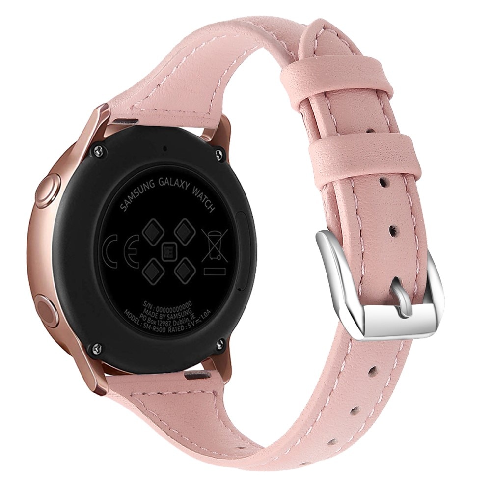 Correa fina de piel Withings ScanWatch Horizon rosado