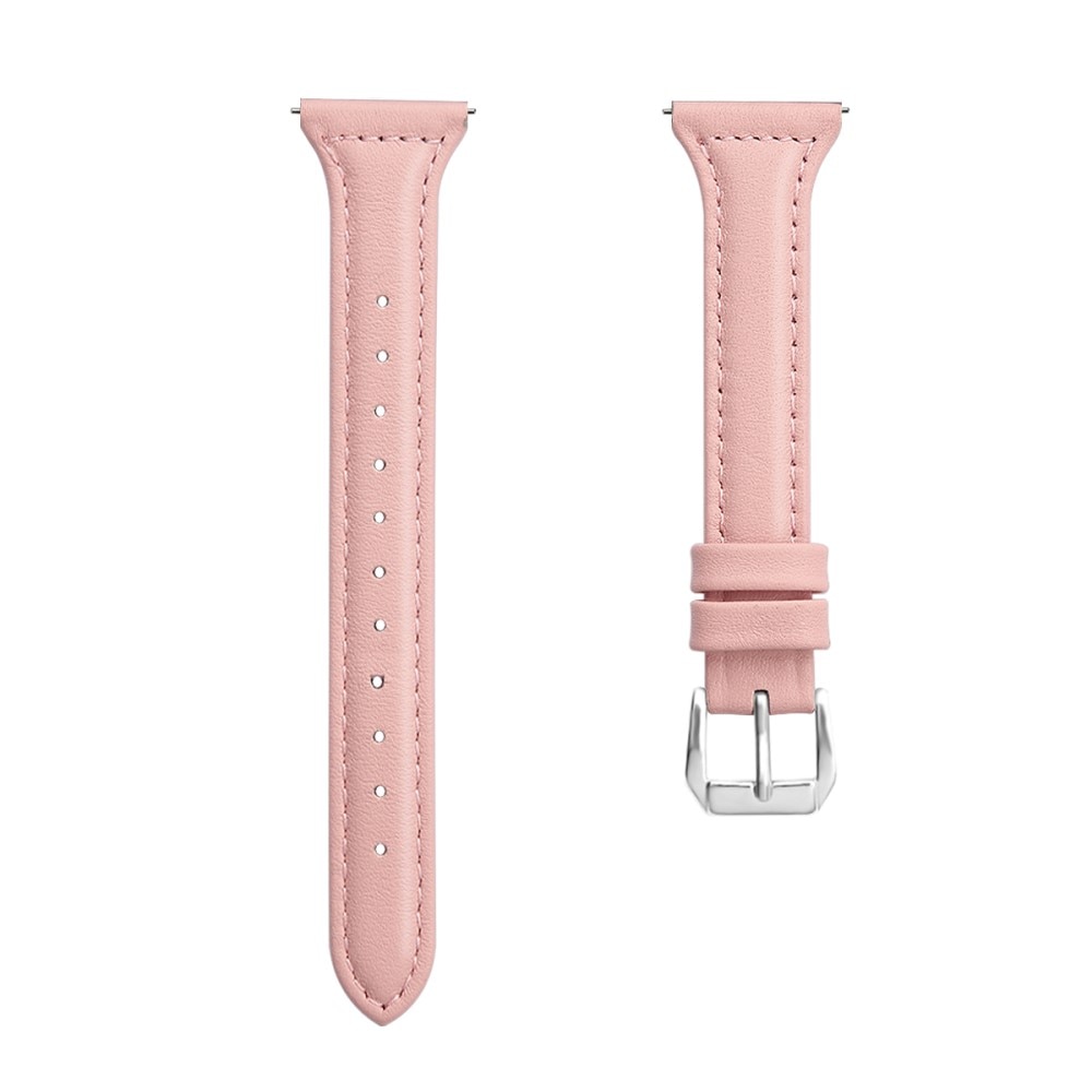 Correa fina de piel Samsung Galaxy Watch 6 Classic 47mm rosado