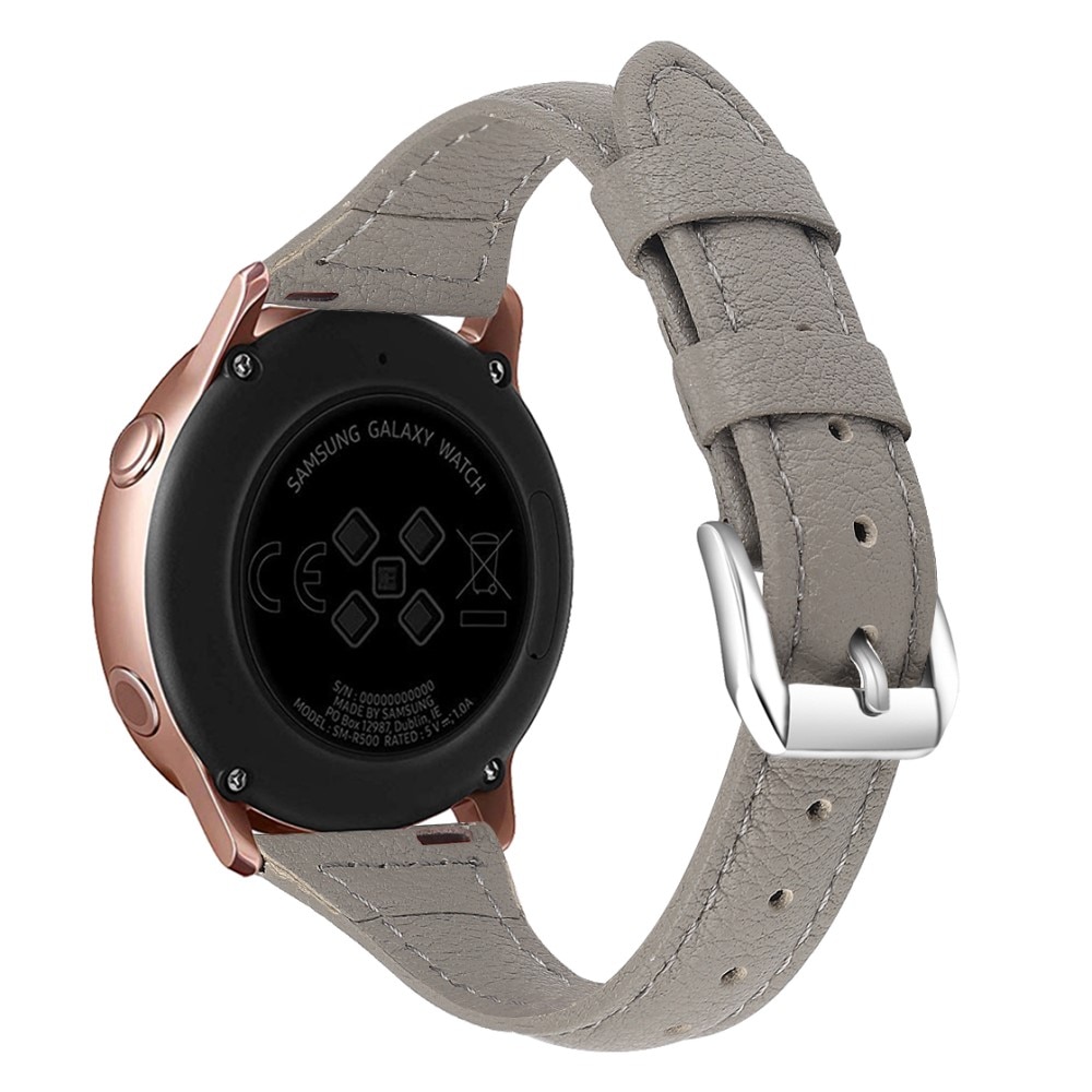 Correa fina de piel Samsung Galaxy Watch 6 40mm gris