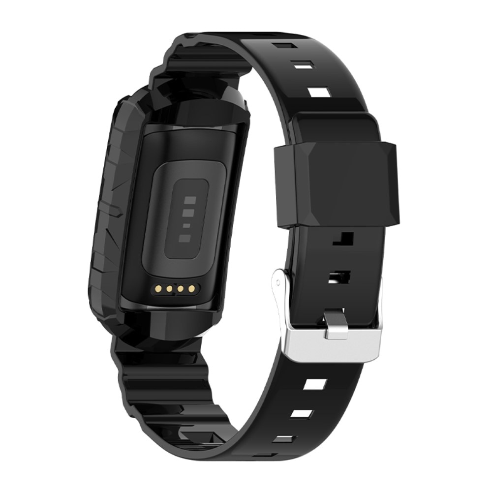 Correa de silicona para Fitbit Charge 3/4/5, negro