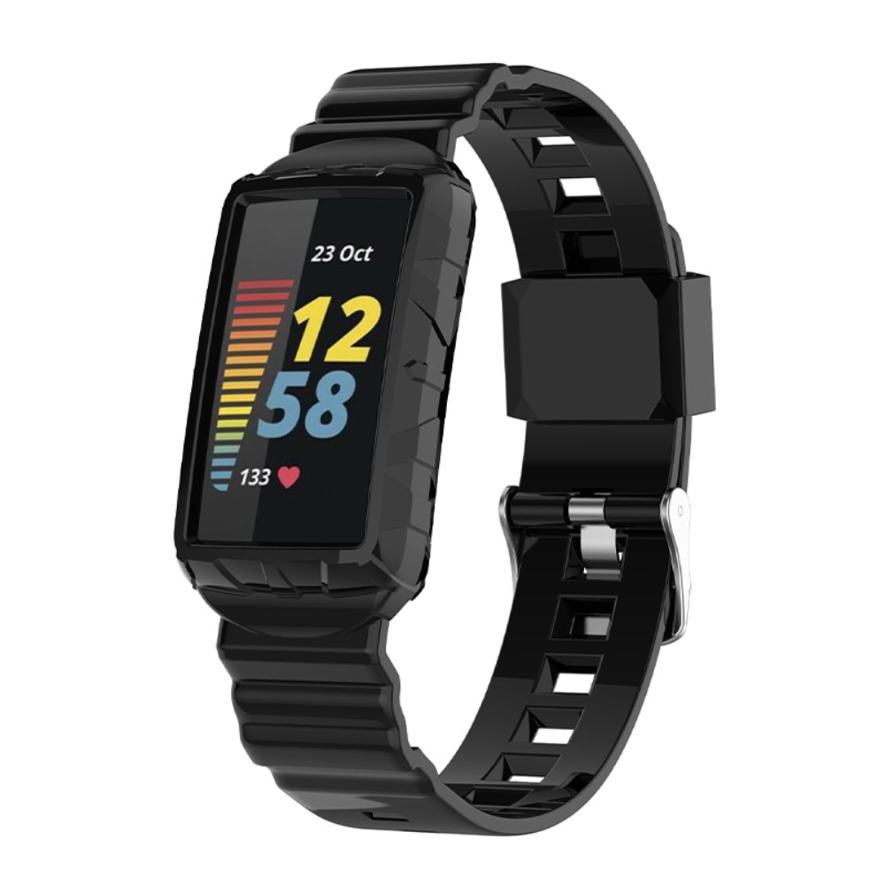 Correa de silicona para Fitbit Charge 6, negro