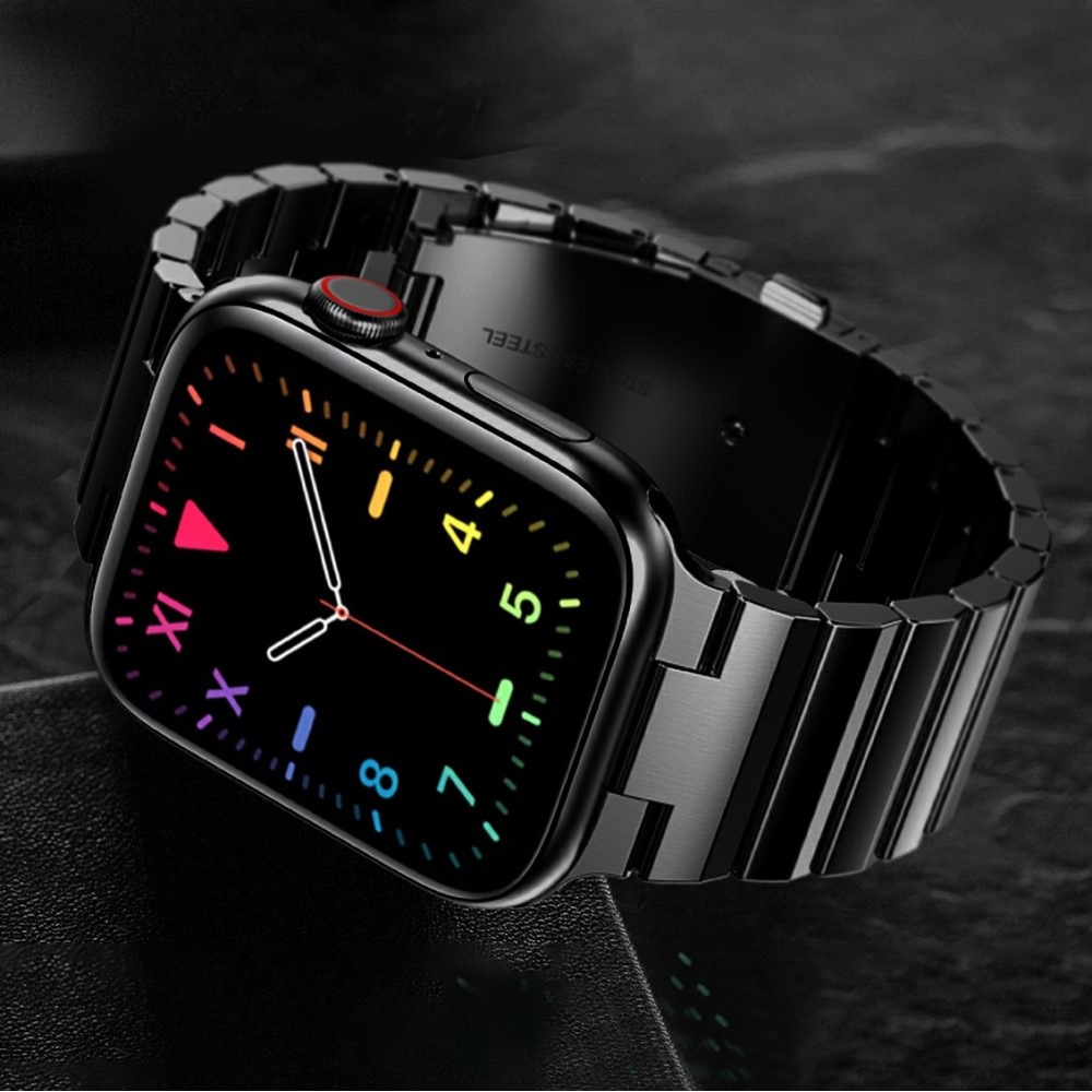 Pulsera de eslabones Apple Watch 45mm Series 9 negro