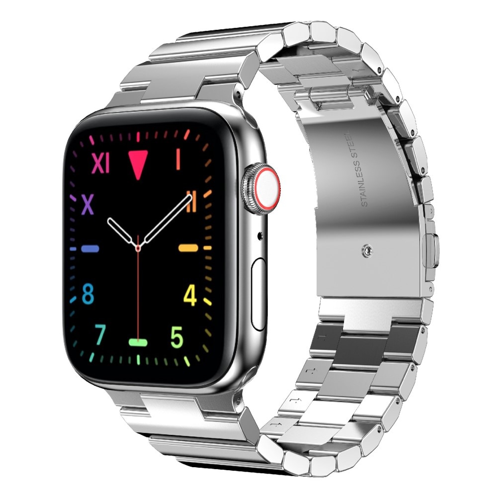 Pulsera de eslabones Apple Watch 45mm Series 8 Plata