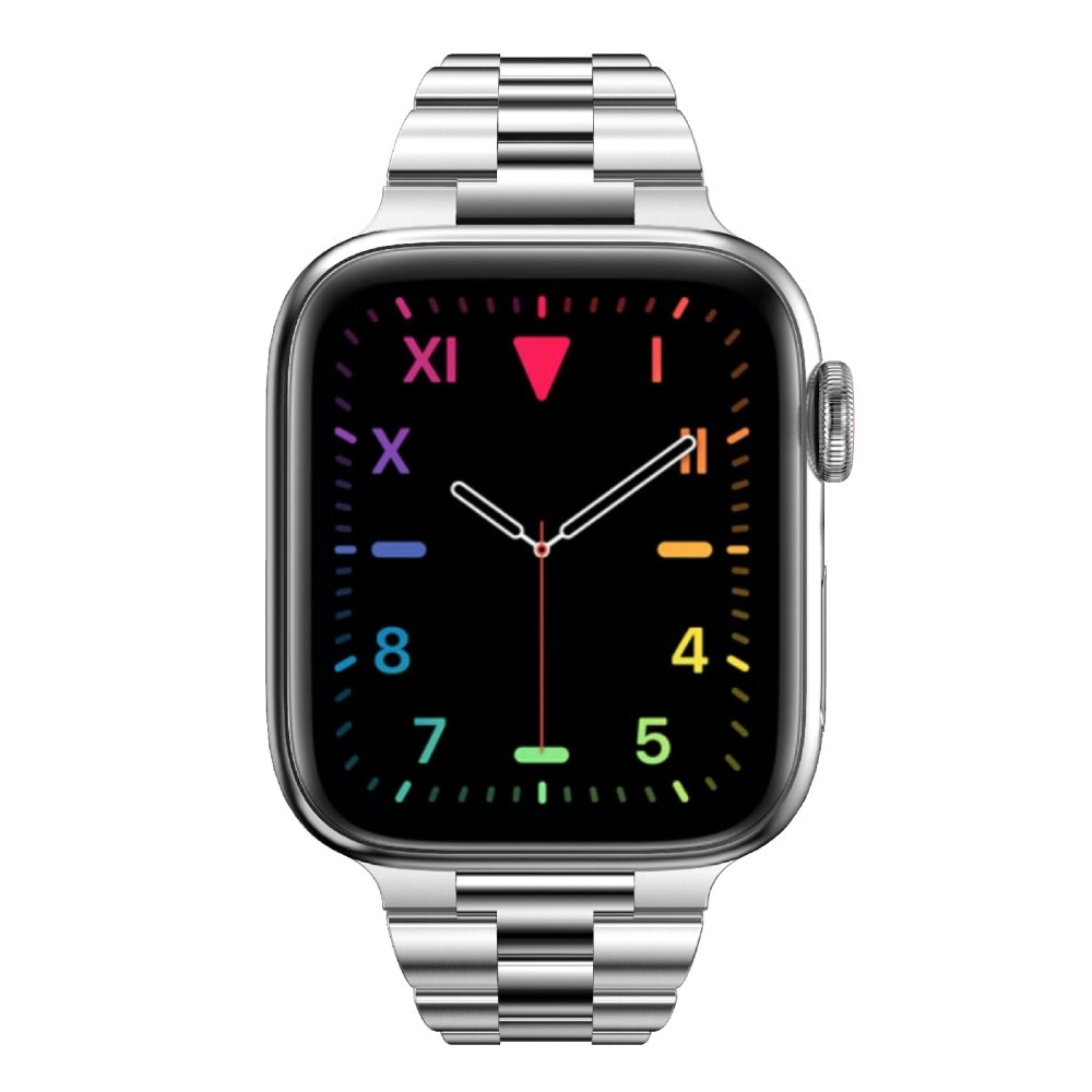 Correa fina de acero Apple Watch Ultra 49mm plata