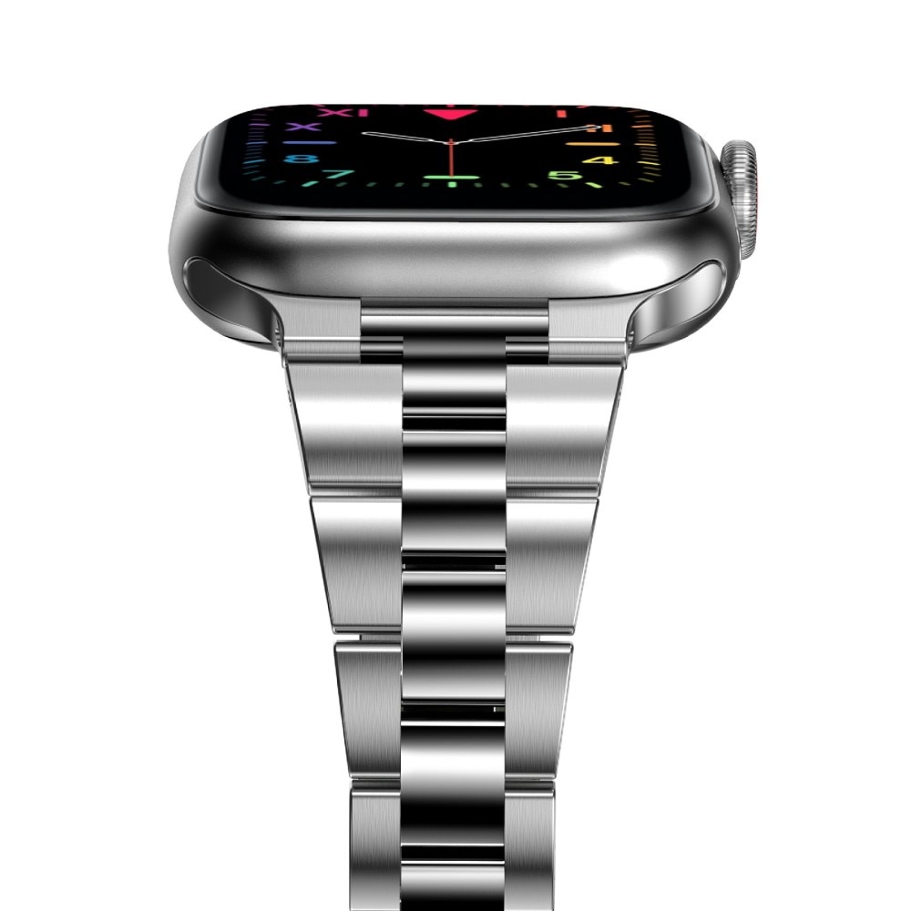 Correa fina de acero Apple Watch 41mm Series 7 plata