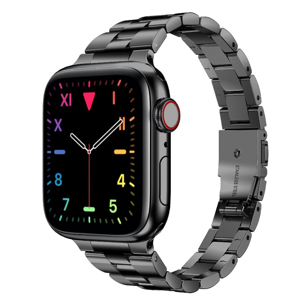 Correa fina de acero Apple Watch 45mm Series 8 Negro