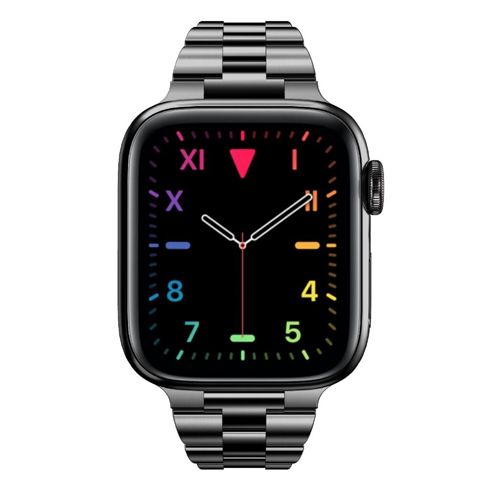 Correa fina de acero Apple Watch 45mm Series 8 Negro