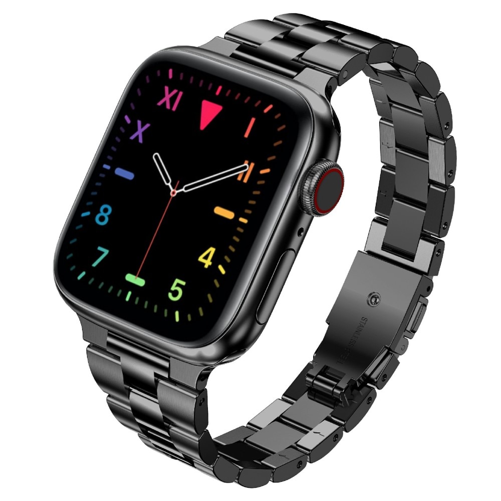 Correa fina de acero Apple Watch Ultra 49mm negro