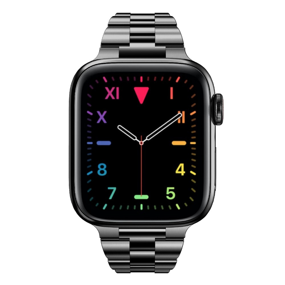 Correa fina de acero Apple Watch 45mm Series 9 negro
