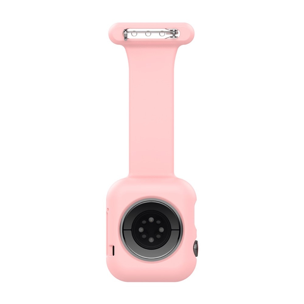 Reloj de bolsillo Funda de silicona Apple Watch 41mm Series 8 rosado