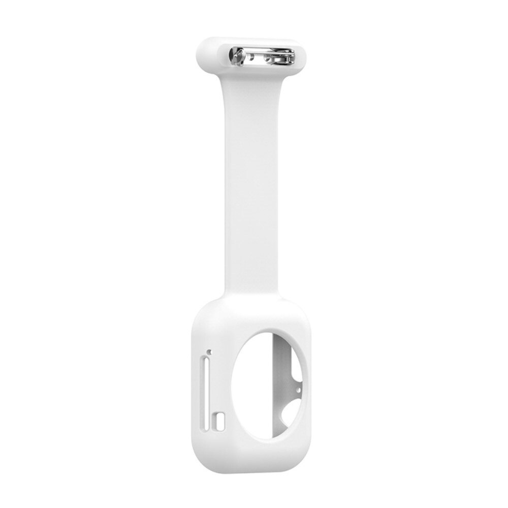 Reloj de bolsillo Funda de silicona Apple Watch 41mm Series 9 blanco