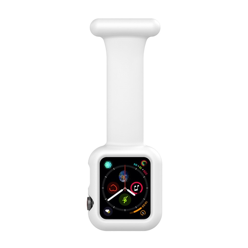 Reloj de bolsillo Funda de silicona Apple Watch 38/40/41 mm Blanco