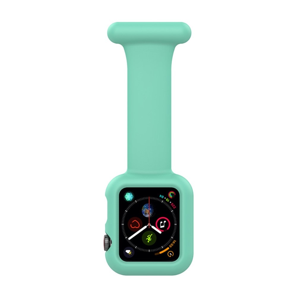 Reloj de bolsillo Funda de silicona Apple Watch 41mm Series 9 verde