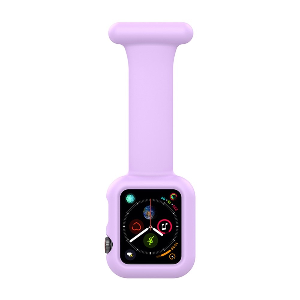 Reloj de bolsillo Funda de silicona Apple Watch 41mm Series 9 violeta