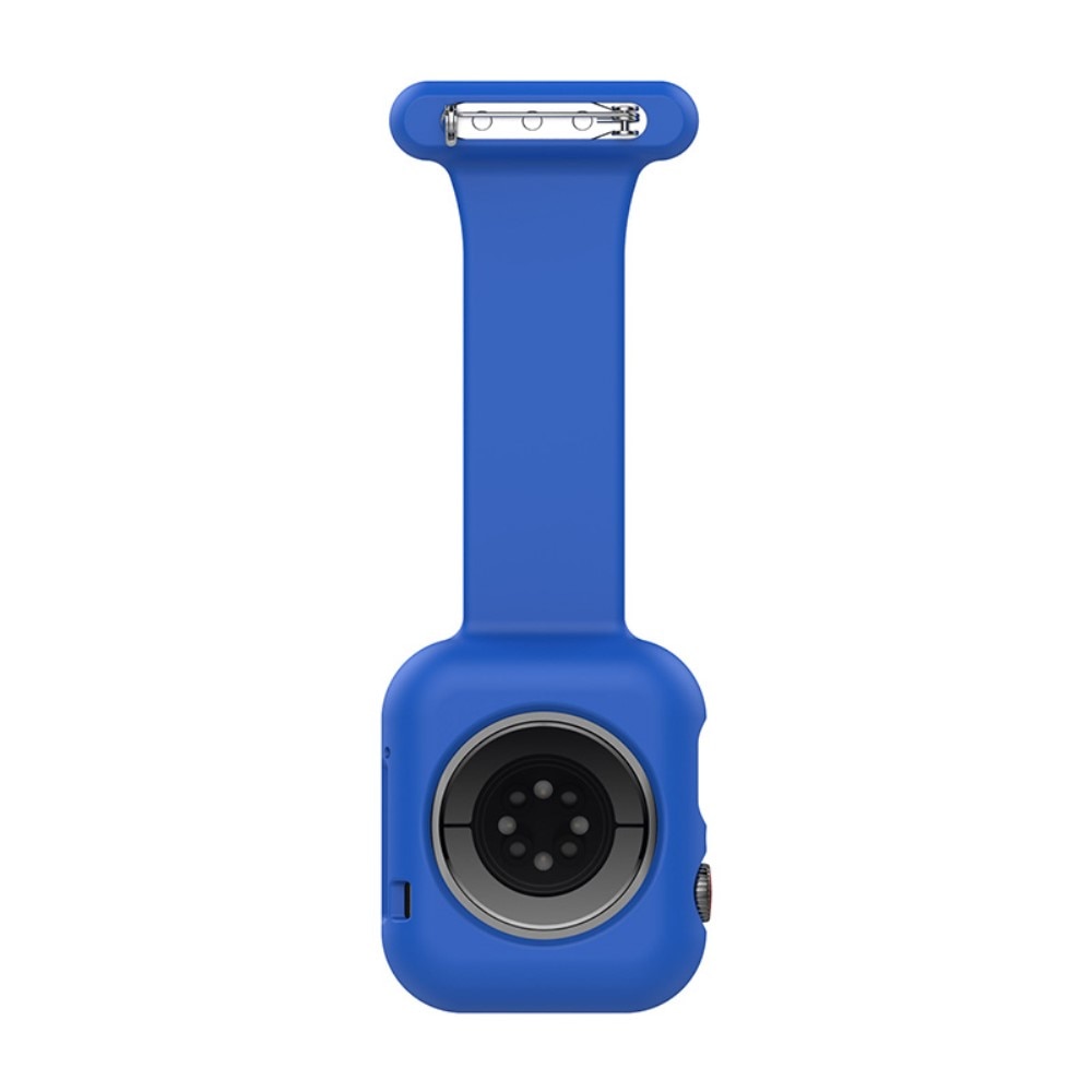 Reloj de bolsillo Funda de silicona Apple Watch 41mm Series 9 azul
