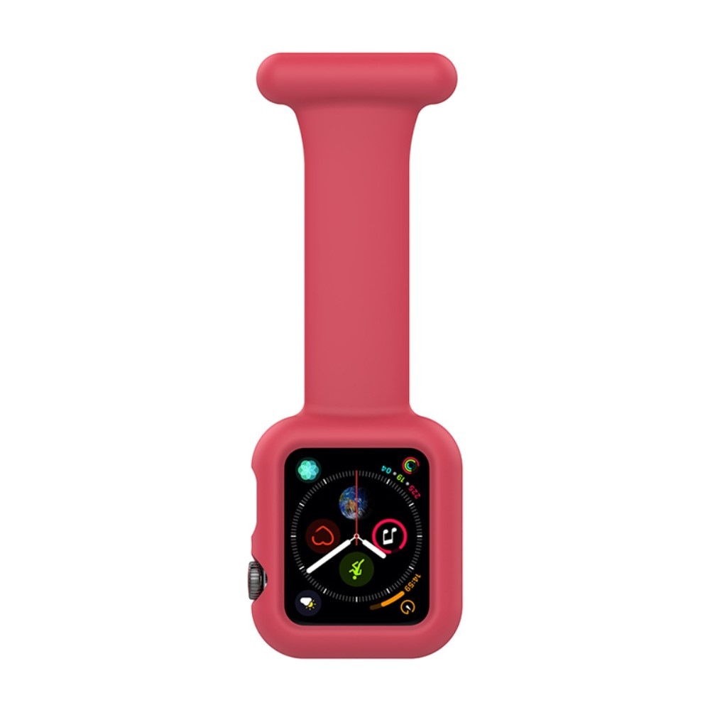 Reloj de bolsillo Funda de silicona Apple Watch 38mm rojo