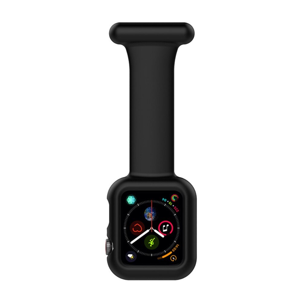 Reloj de bolsillo Funda de silicona Apple Watch 41mm Series 8 negro