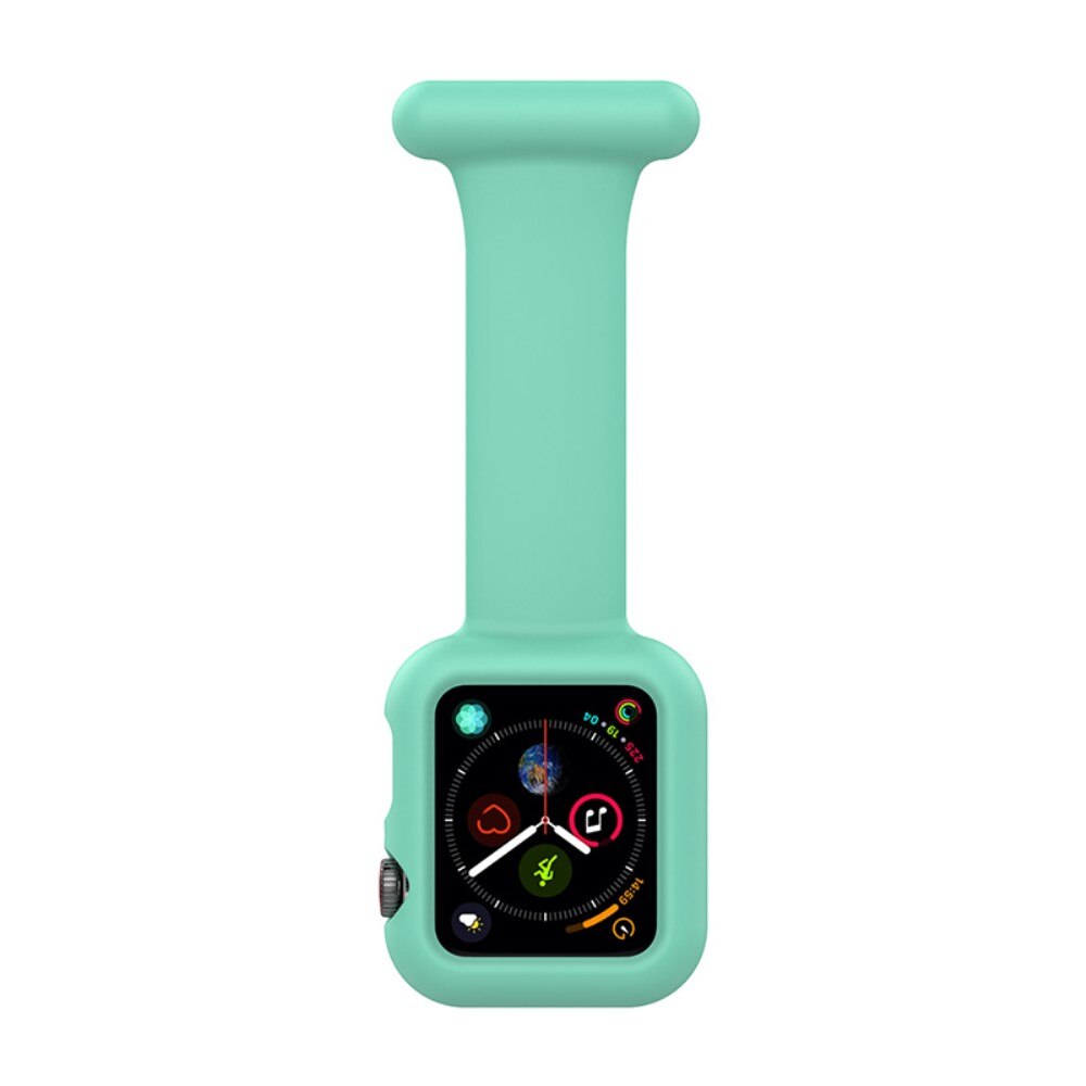 Reloj de bolsillo Funda de silicona Apple Watch 45mm Series 7 verde