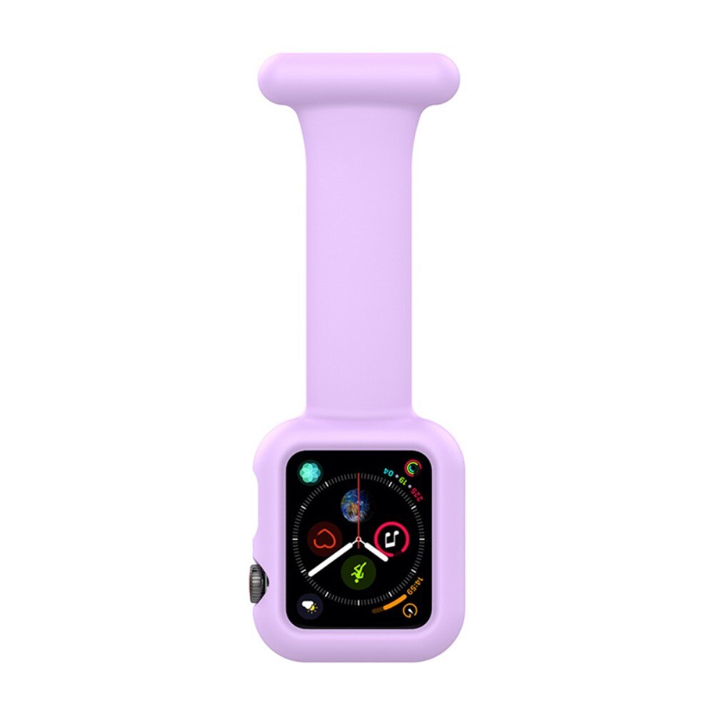 Reloj de bolsillo Funda de silicona Apple Watch 45mm Series 9 violeta