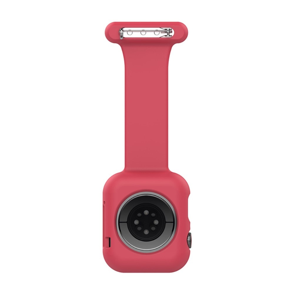 Reloj de bolsillo Funda de silicona Apple Watch 45mm Series 8 Rojo
