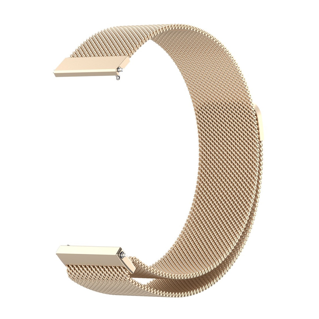 Pulsera milanesa para Universal 20mm, dorado champagne