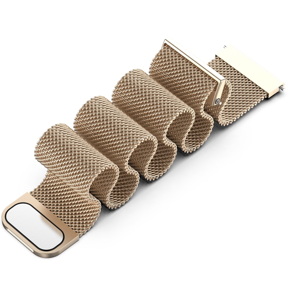Pulsera milanesa para Samsung Galaxy Watch 4 44mm, Dorado champagne