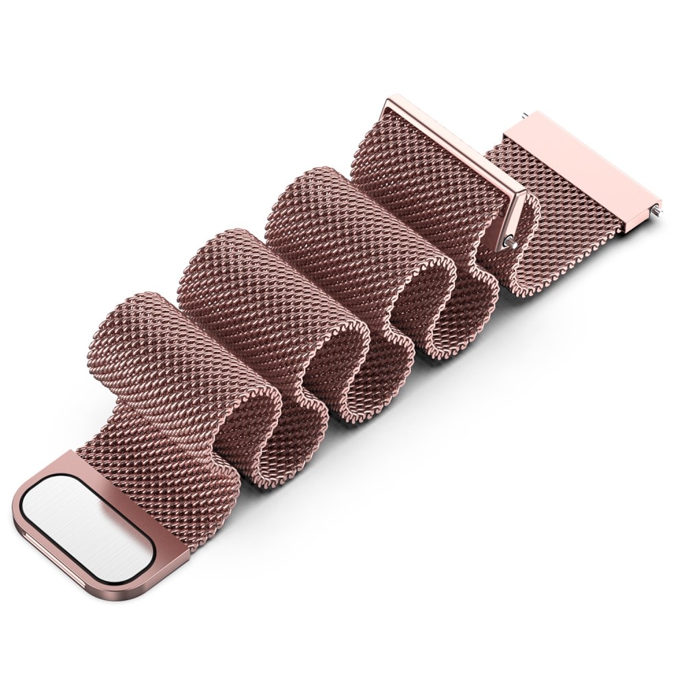 Pulsera milanesa para Garmin Venu 2s, rosa dorado