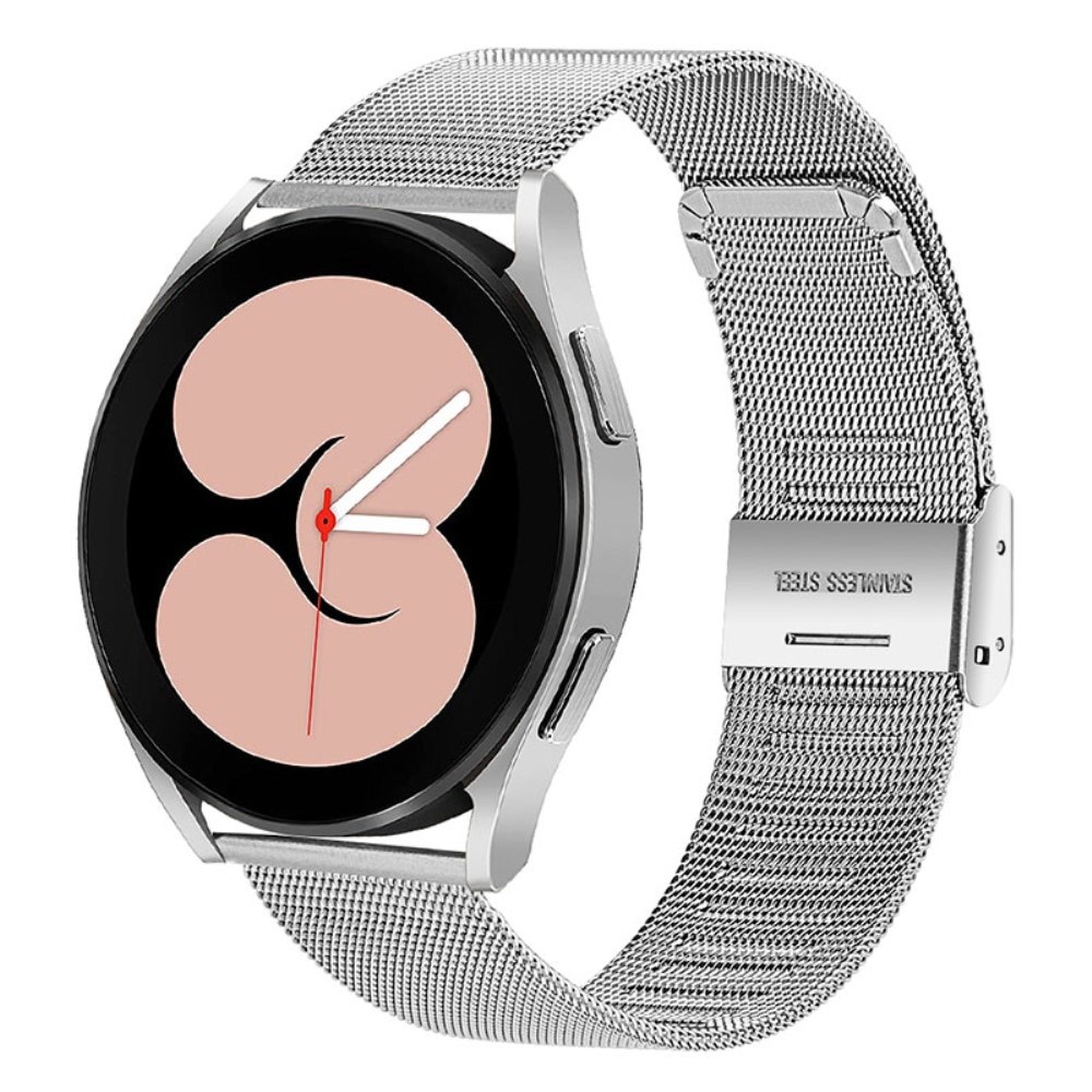 Correa de malla Samsung Galaxy Watch 6 44mm, plata