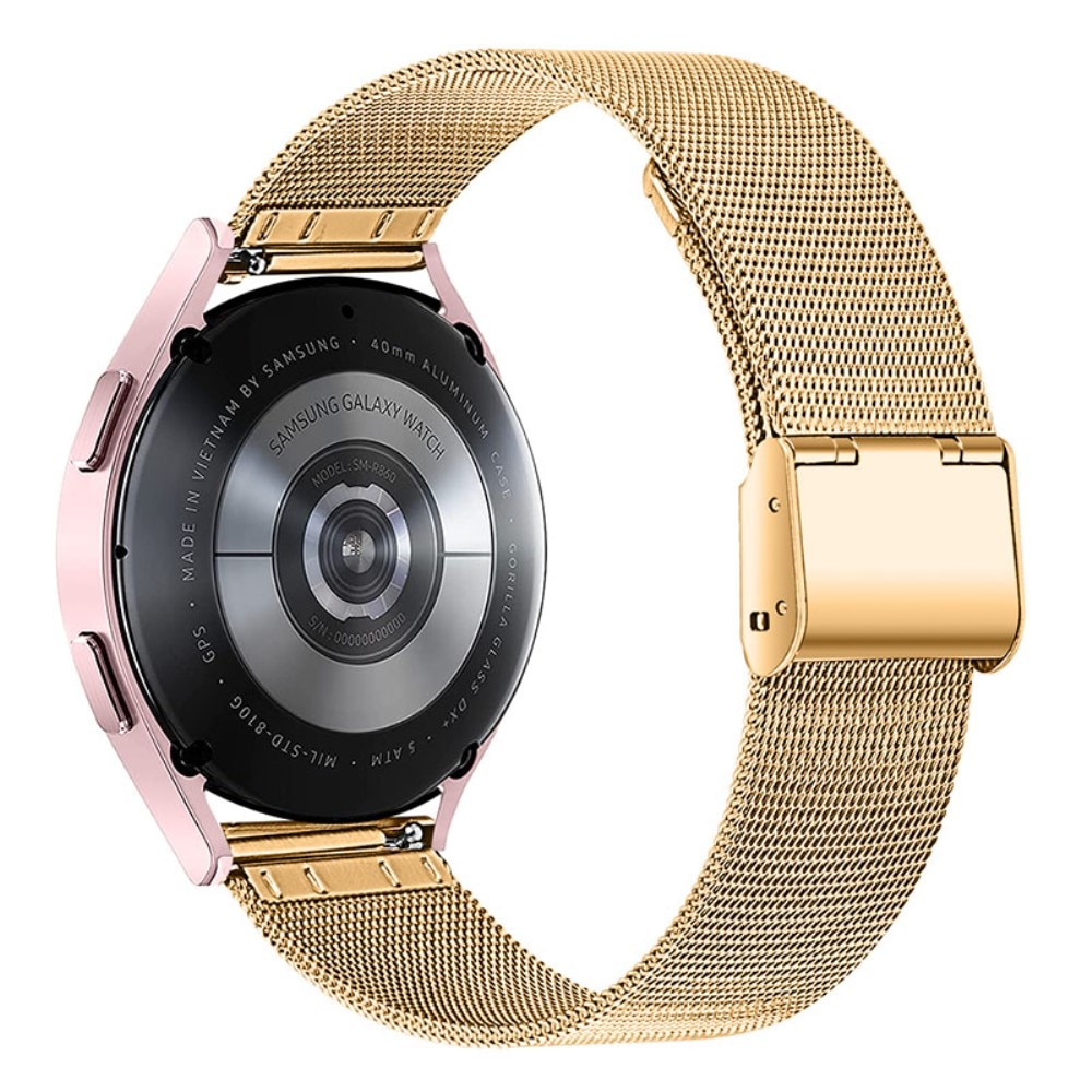 Correa de malla Samsung Galaxy Watch 4 44mm, oro