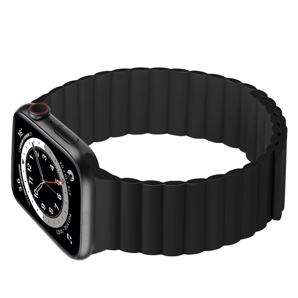 Correa magnética silicona Apple Watch Ultra 49mm negro