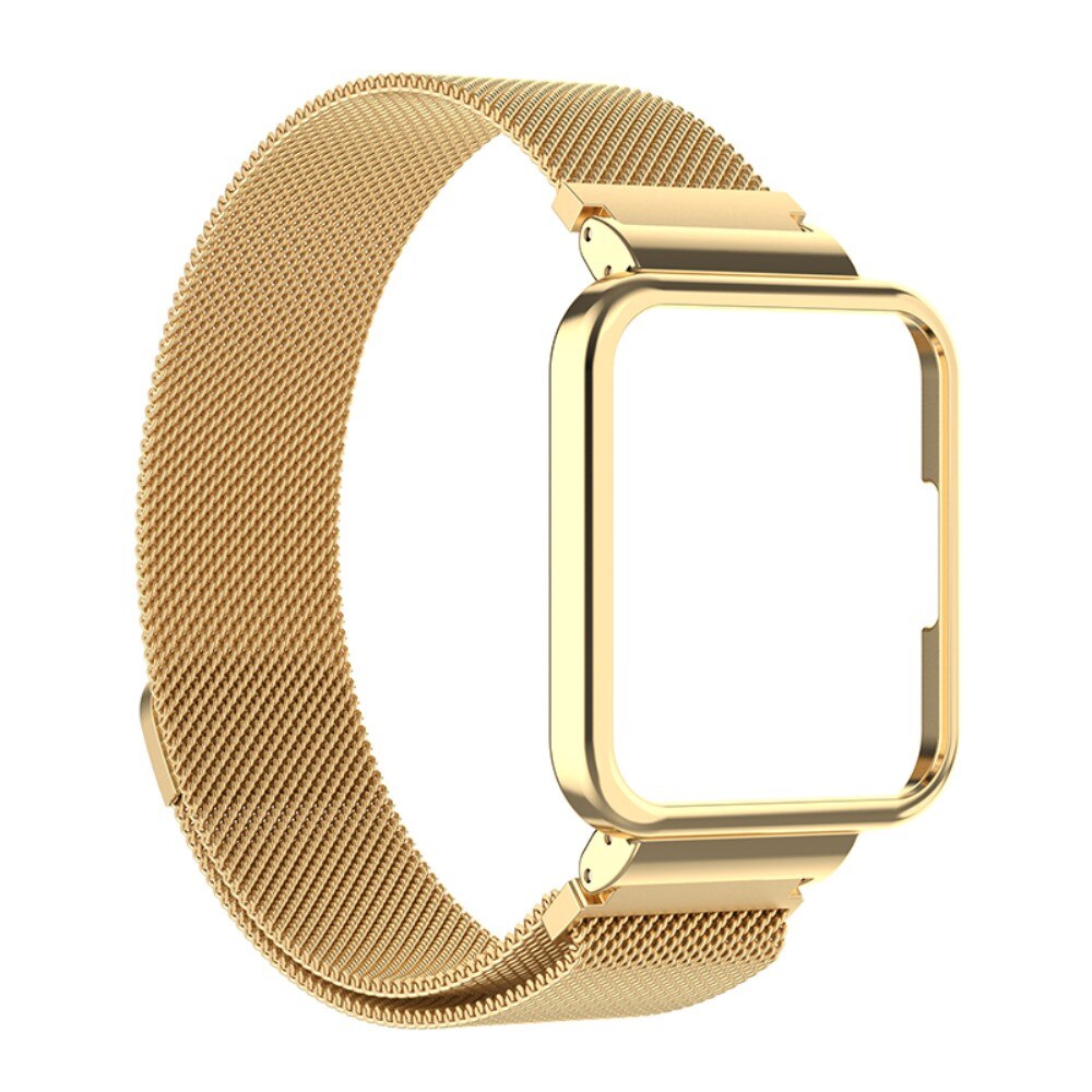 Correa con funda milanesa para Xiaomi Redmi Watch 2 Lite, oro