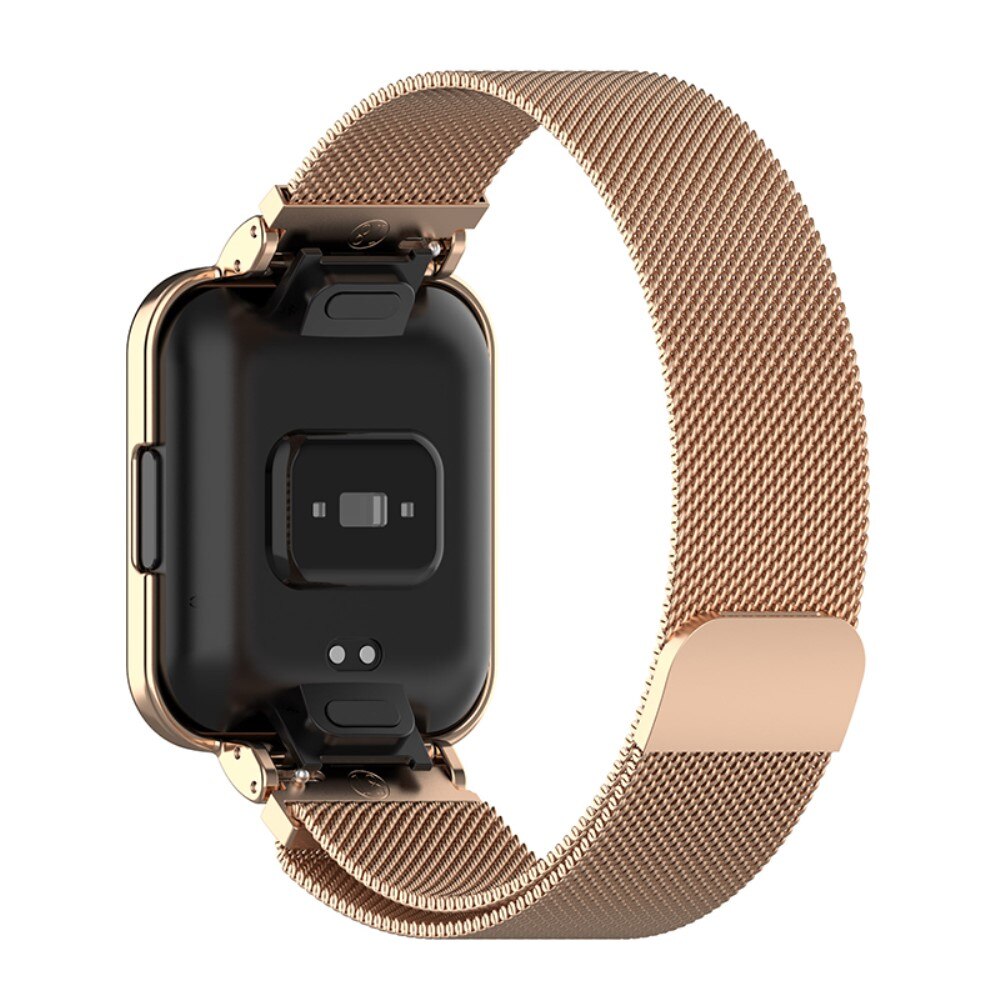 Correa con funda milanesa para Xiaomi Redmi Watch 2 Lite, oro rosa