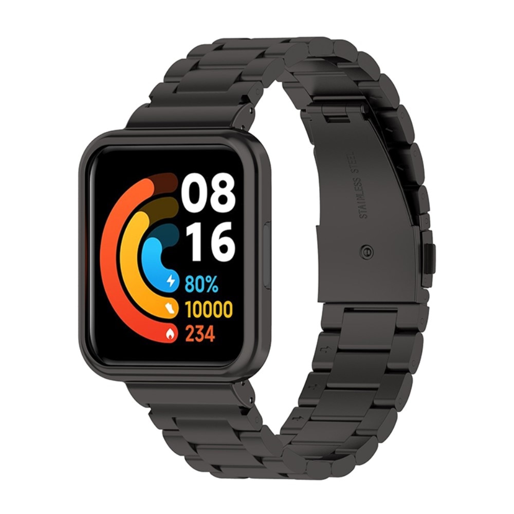 Correa de acero Xiaomi Redmi Watch 2 Lite negro
