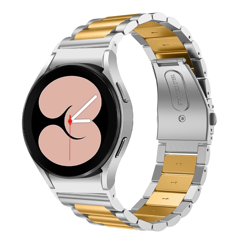 Full Fit Correa acero Samsung Galaxy Watch 4 Classic 42mm, plata/oro