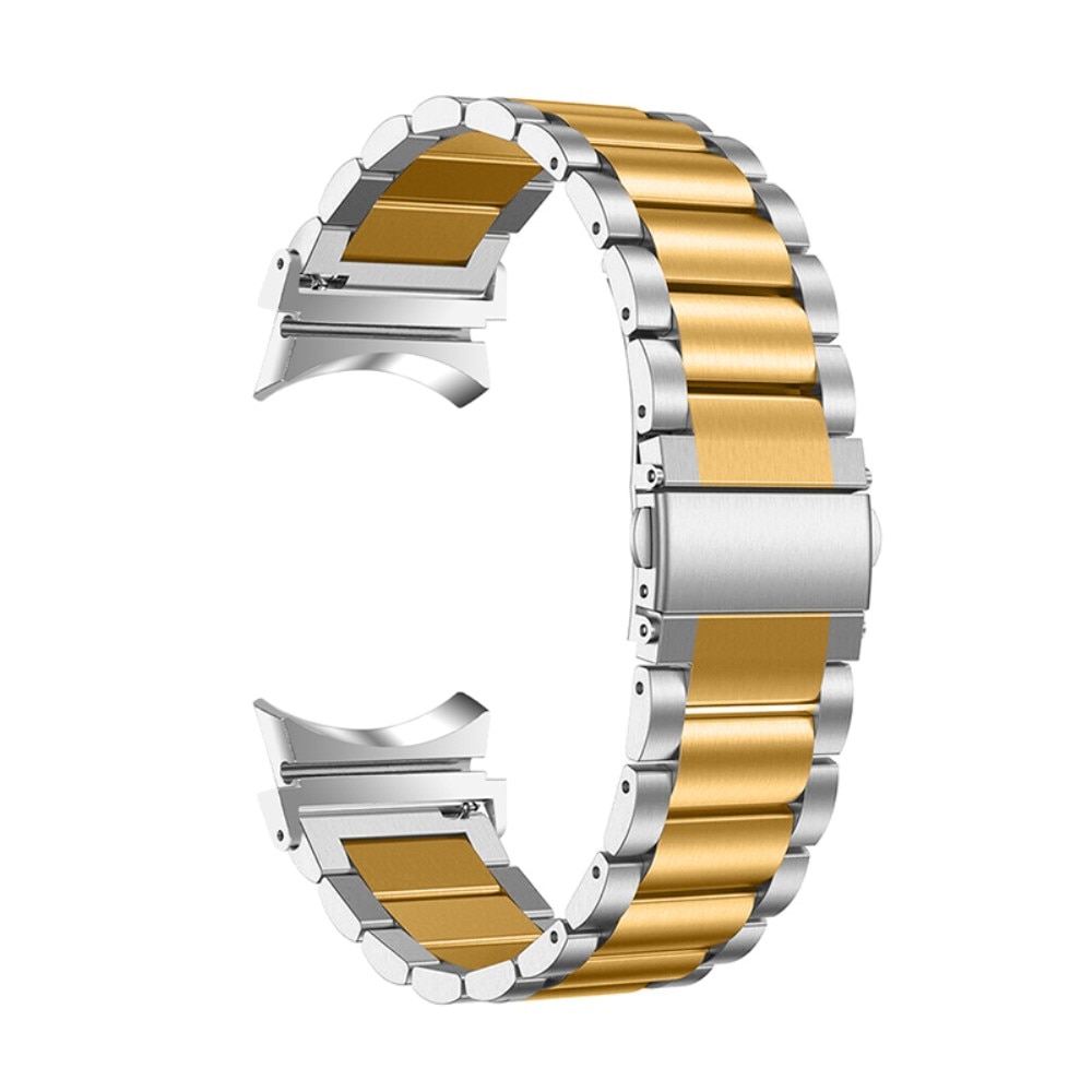 Full Fit Correa acero Samsung Galaxy Watch 6 40mm, plata/oro