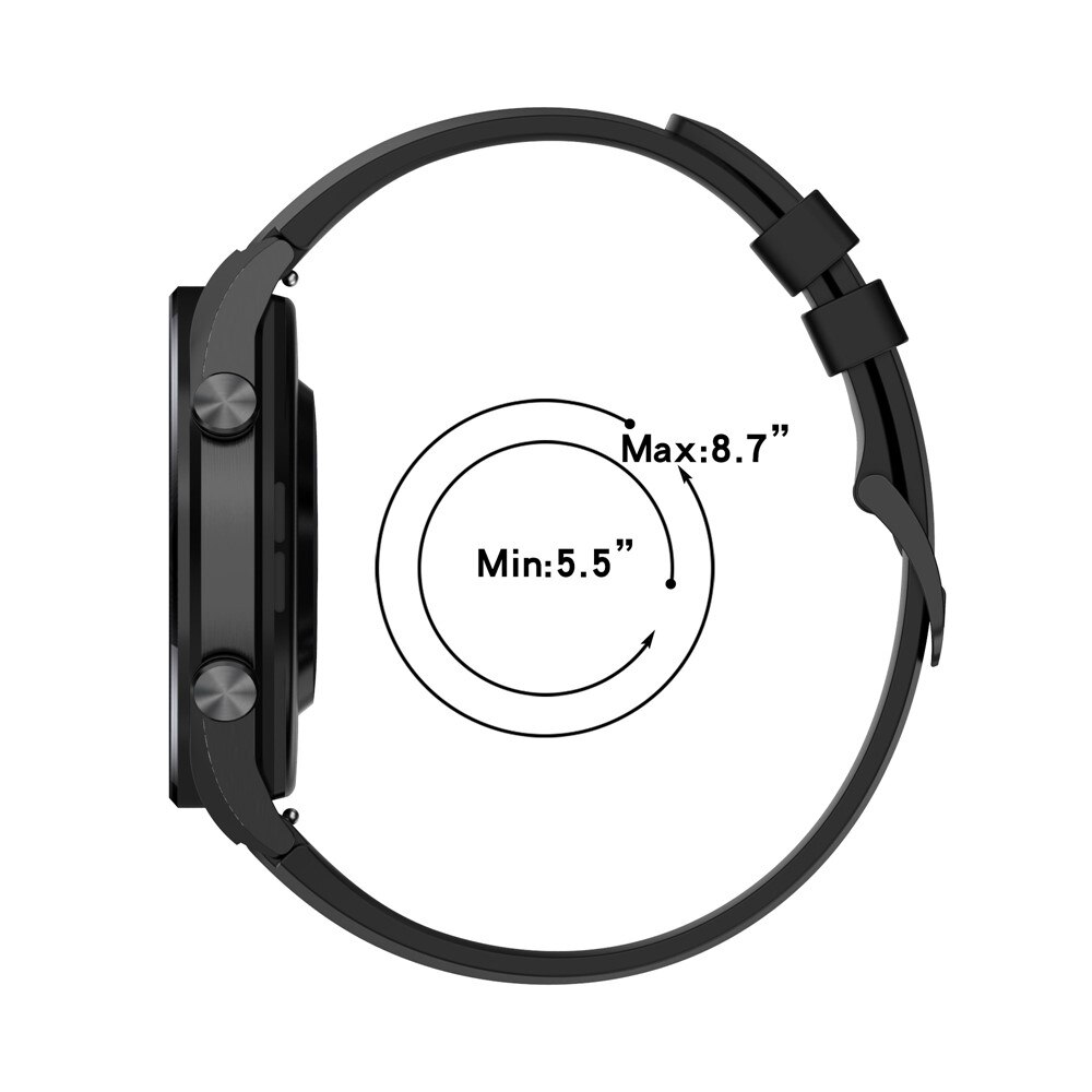 Correa de silicona para Xiaomi Watch S1/Watch S1 Active, Negro