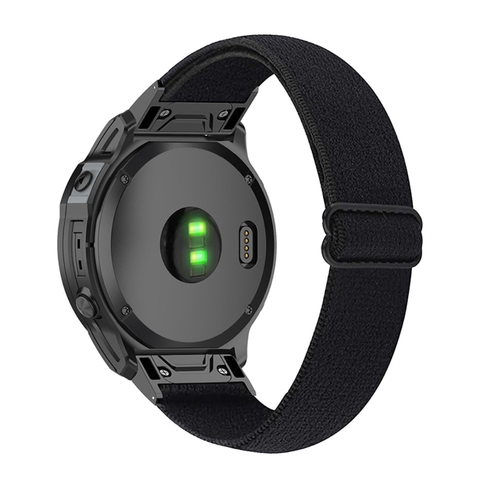 Correa elástica de nailon Garmin Approach S70 47mm, Negro