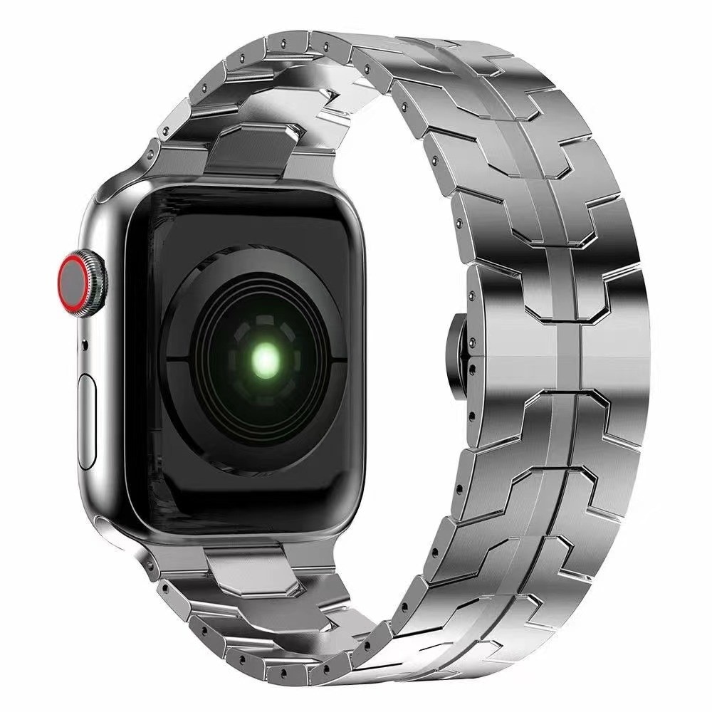 Race Stainless Steel Apple Watch SE 44mm Silver