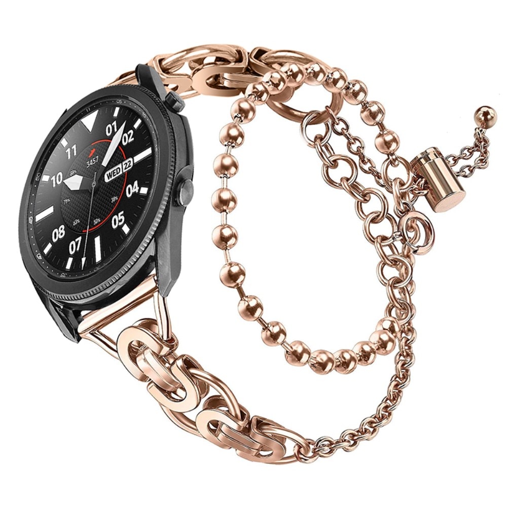 Correa acero con perlas Samsung Galaxy Watch 6 40mm Oro rosa