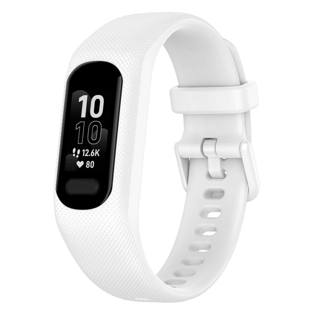 Correa de silicona para Garmin Vivosmart 5, blanco