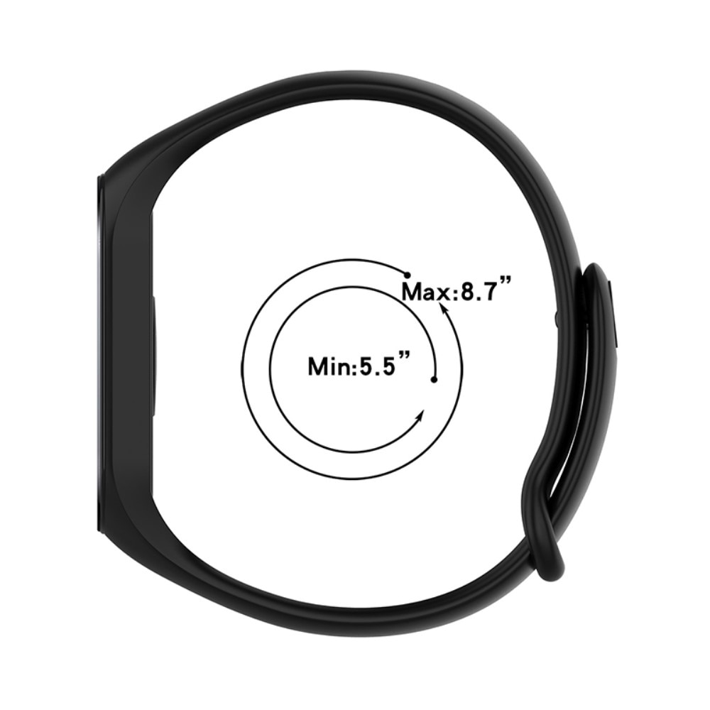 Correa de silicona para Xiaomi Mi Band 7, negro