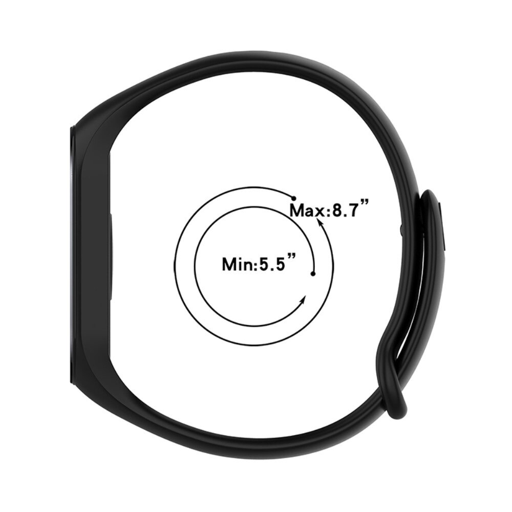 Correa de silicona para Xiaomi Mi Band 7, negro