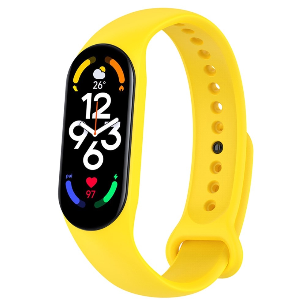 Correa de silicona para Xiaomi Mi Band 7, amarillo