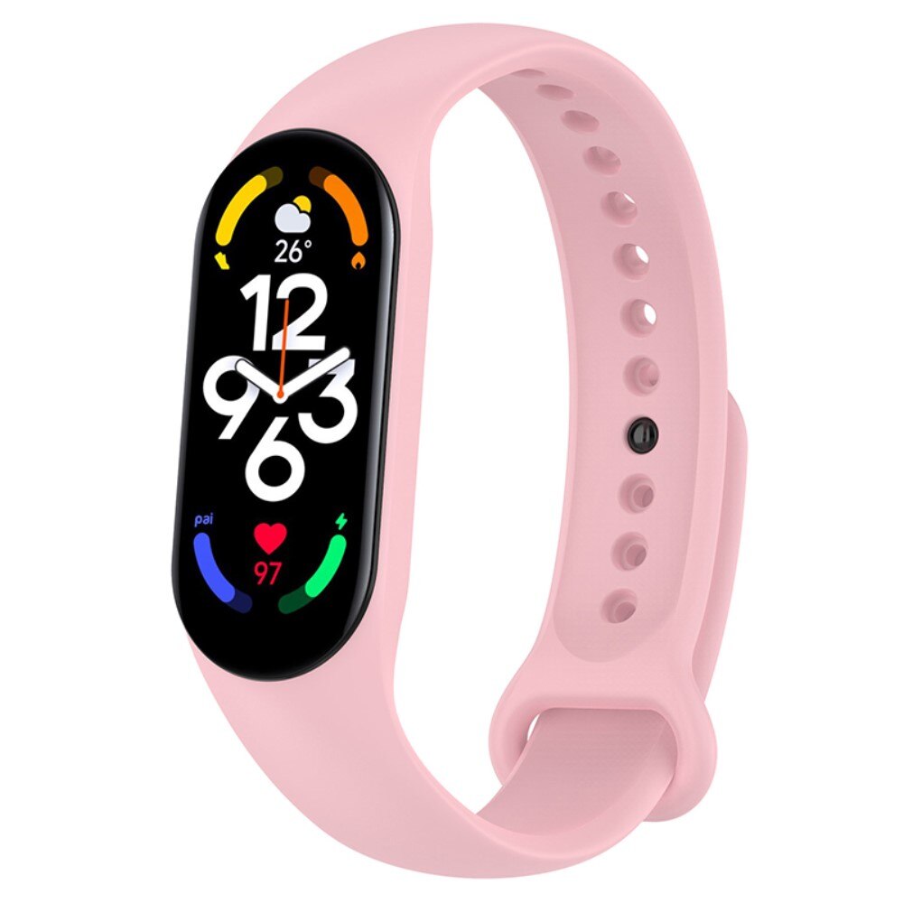 Correa de silicona para Xiaomi Mi Band 7, rosado