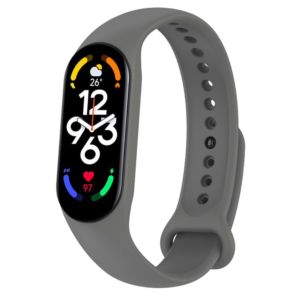 Correa de silicona para Xiaomi Mi Band 7, gris