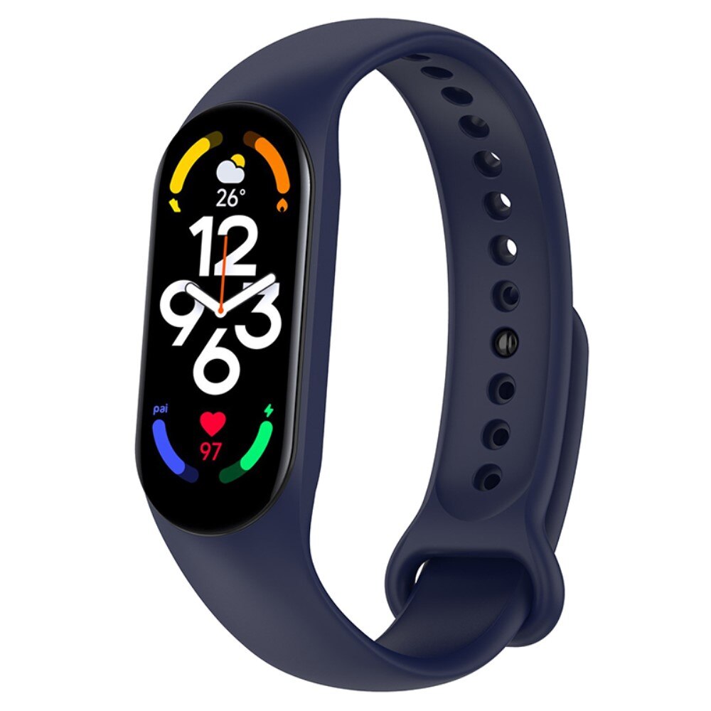 Correa de silicona para Xiaomi Mi Band 7, azul