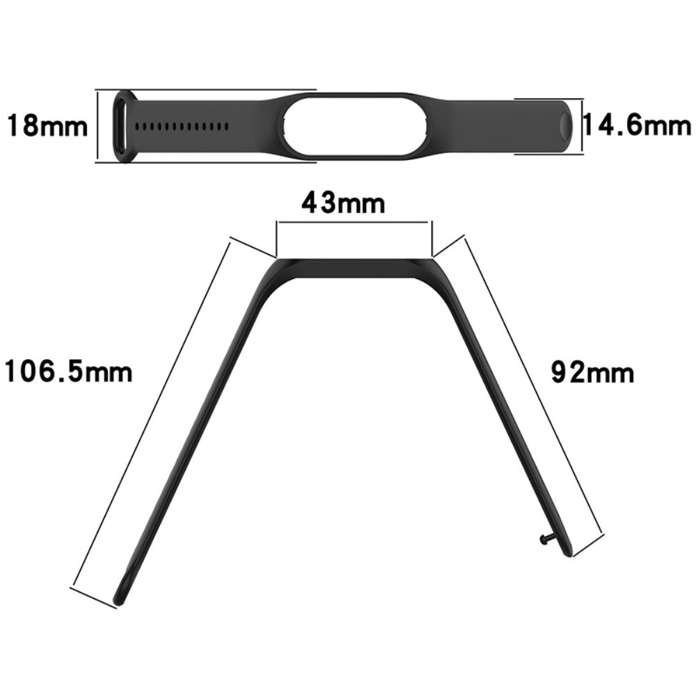 Correa de silicona para Xiaomi Mi Band 7, azul