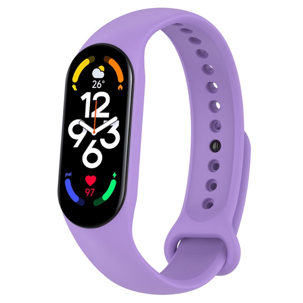 Correa de silicona para Xiaomi Mi Band 7, violeta